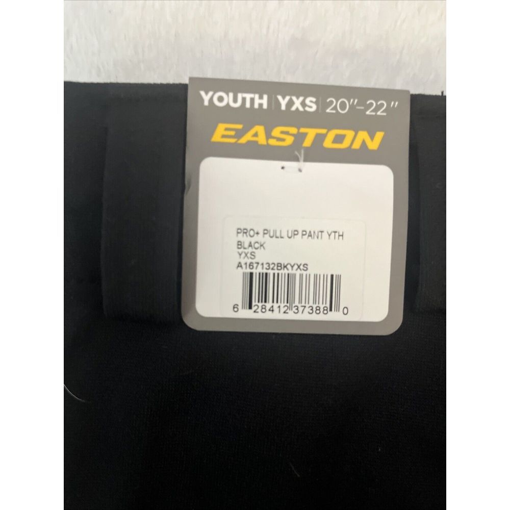 EASTON || Pro+ Youth Baseball Pull Up Pant in Black - SZ YXS (A167132) NWT - Picture 3 of 5